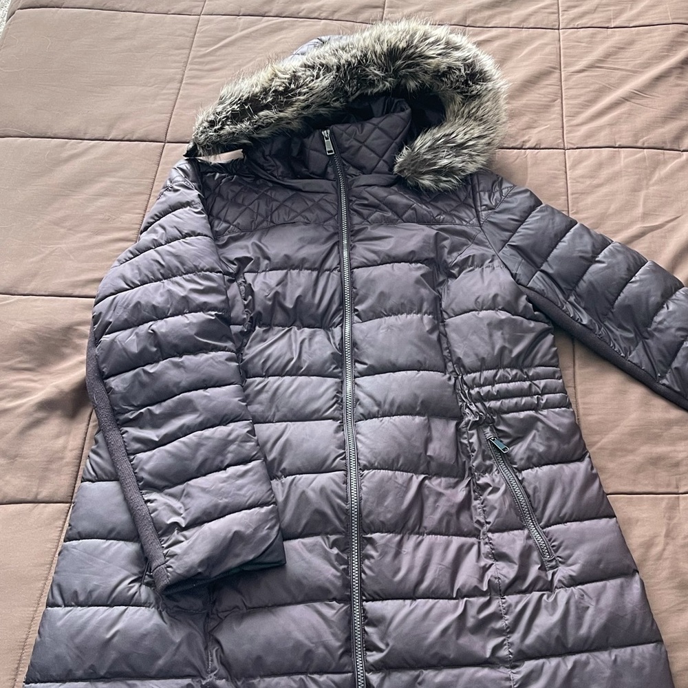 Apt. 9 Heavyweight Coat with hood, XL, Maroon